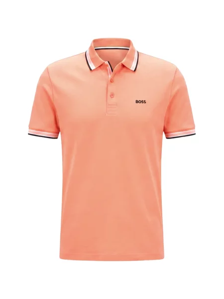 Tricou polo Boss portocaliu