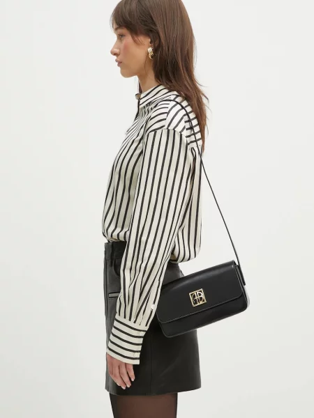 Δερμάτινη τσάντα Anine Bing Elly Crossbody Bag μαύρο