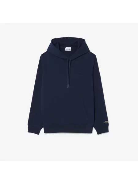 Lacoste Bluza Z Kapturem Z Tłoczonym Logo szary