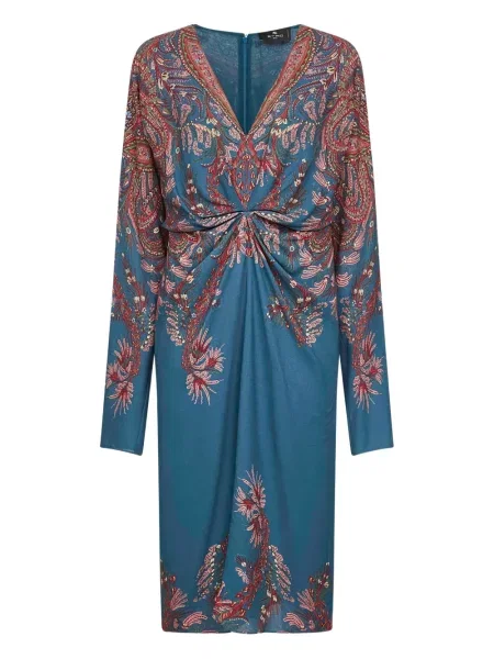 Rochie Etro cu imagine de costum albastru