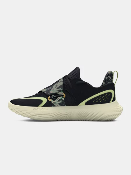 Basketbalové topánky Under Armour Flow Futr X 4 Camo black/retro green/metallic gold čierna