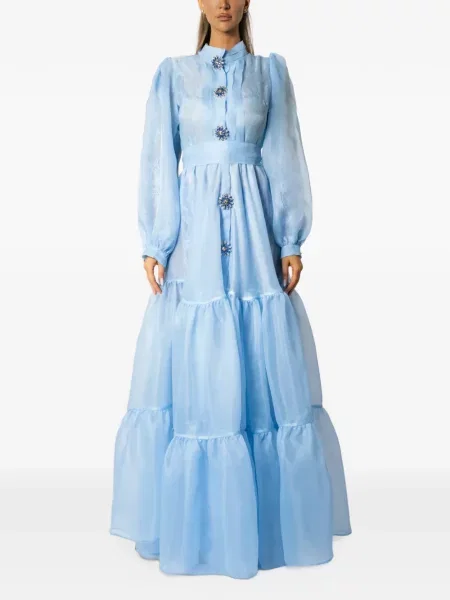 Rochie maxi Miau By Clara Rotescu albastru