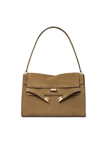 Torebka Tory Burch zamszowa brązowa