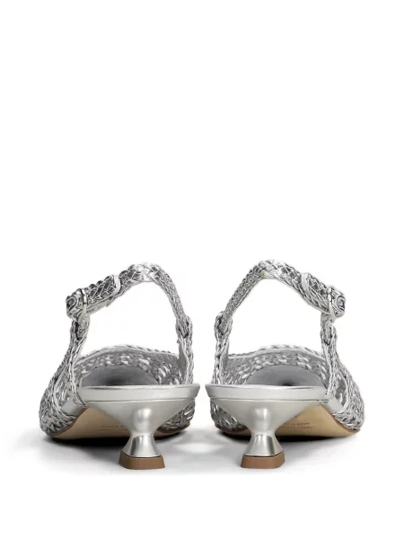 Pantofi cu toc The Seller din piele slingback