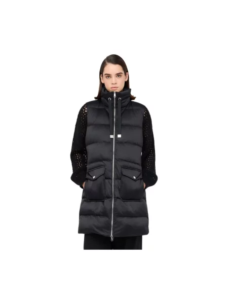 Długa kamizelka Liu Jo ocieplana czarna