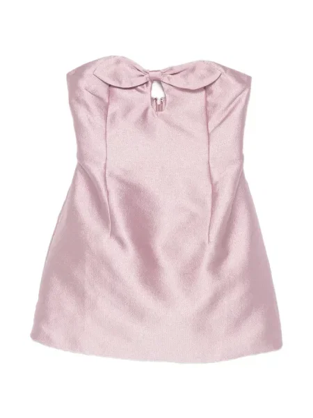 Rochie mini Bernadette cu funde roz