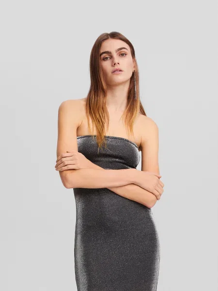 Bershka Ruha melír fekete