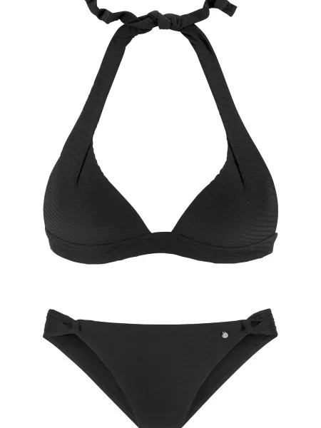 S.Oliver Costum de baie două piese negru