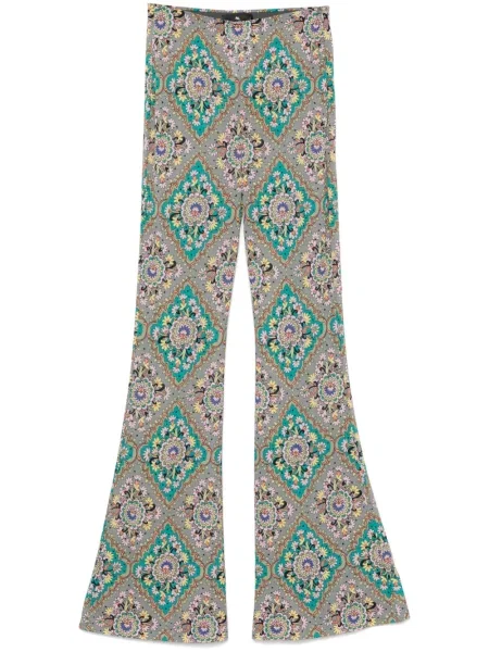 Pantaloni Etro cu model floral cu imagine gri