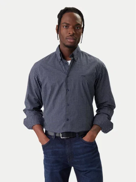 BOSS Srajca Ricoplus Mornarsko modra