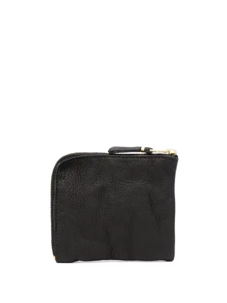 Iš natūralios odos piniginė Comme Des Garçons Wallet juoda