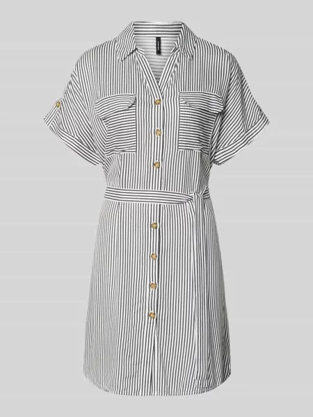 Lejąca sukienka casualowa z czystej model BUMPY' Vero Moda granatowa