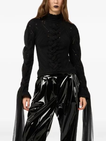 Pulover Roberto Cavalli țesut negru