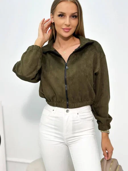 Bluza Kesi zamszowa khaki