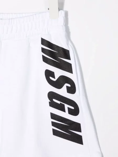 Bermudy dziecięce Msgm białe