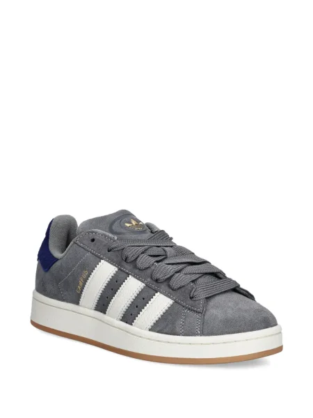 Pantaloni Adidas Campus cu șireturi cu dungi din dantelă roșu