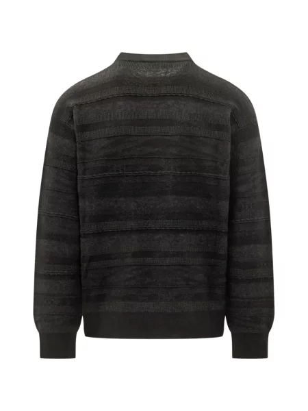 Pulover Laneus cu decolteu rotund negru