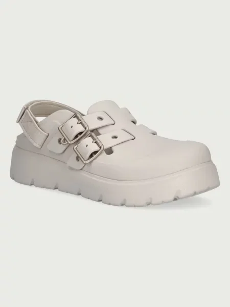 Crocs șlapi cu platformă pentru femei Loaferette Clog bej