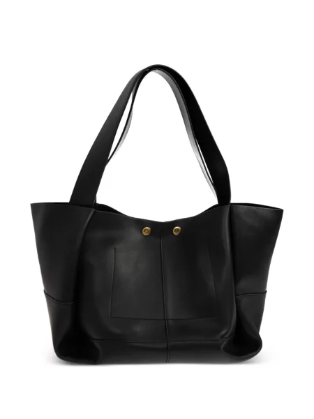 Geantă shopper Allsaints din piele negru