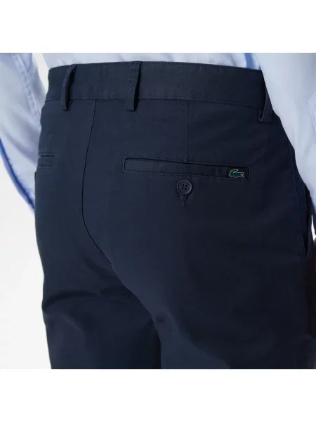 Lacoste Spodnie Slim Fit granatowe