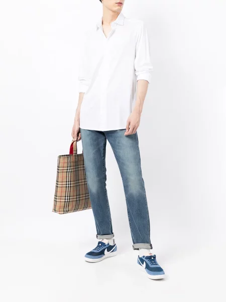 Džersinė ilgas marškiniai Emporio Armani balta