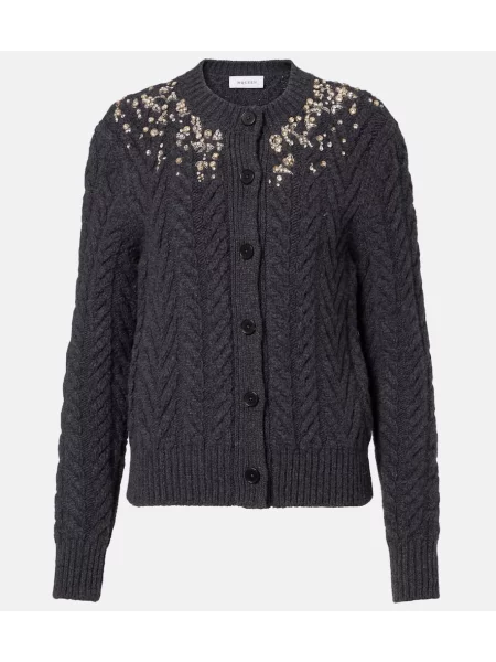 Cardigan Mcqueen de lână gri