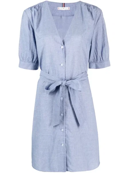 Rochie tip cămașă Tommy Hilfiger de costum alb