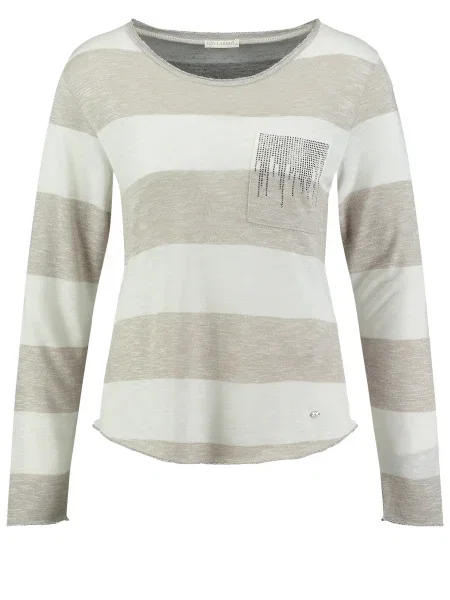 Key Largo Tričko Niagara béžová bílá