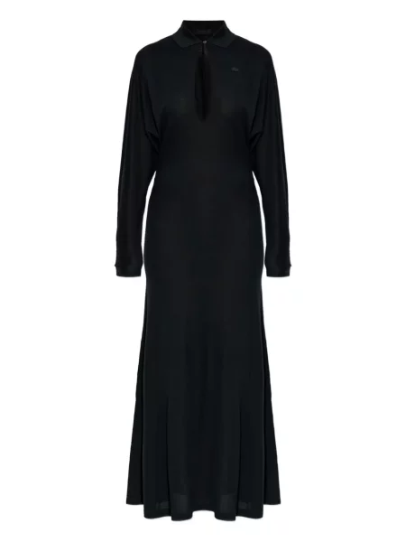 Rochie maxi Lacoste lungă de costum negru