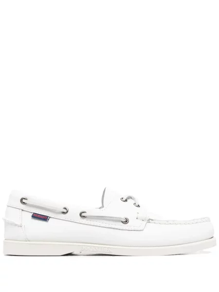 Pantofi Sebago din piele alb