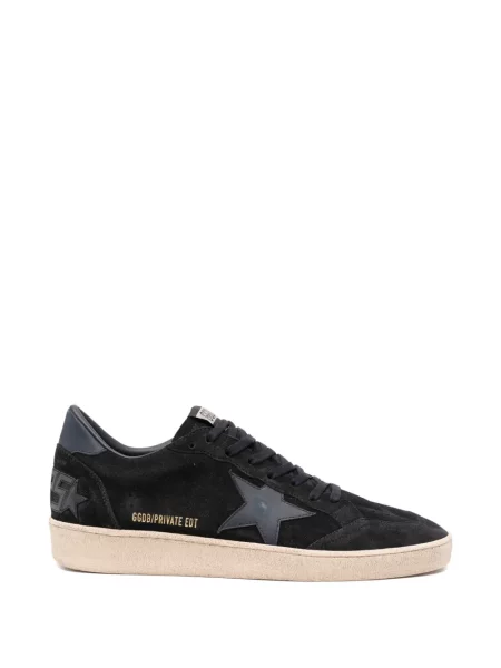 Sneakerși Golden Goose din piele de căprioară negru