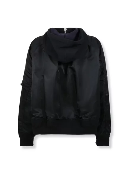 Bluza z kapturem Sacai z kapturem czarna