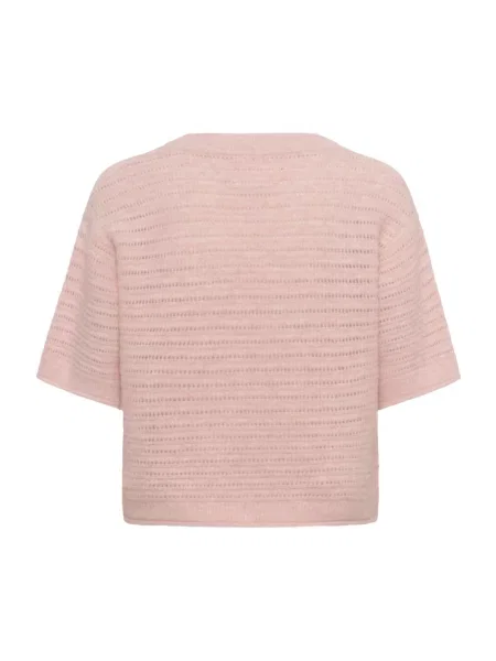 Sweter Part Two wełniany różowy