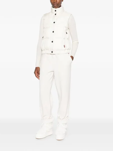 Matlasat vestă Moncler Grenoble alb