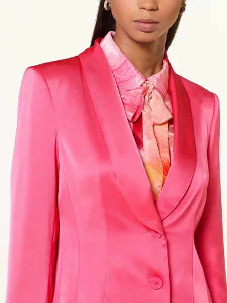 Marc Cain Satyna Marynarka pink fioletowa