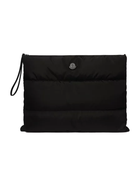 Kopertówka Moncler skórzana czarna