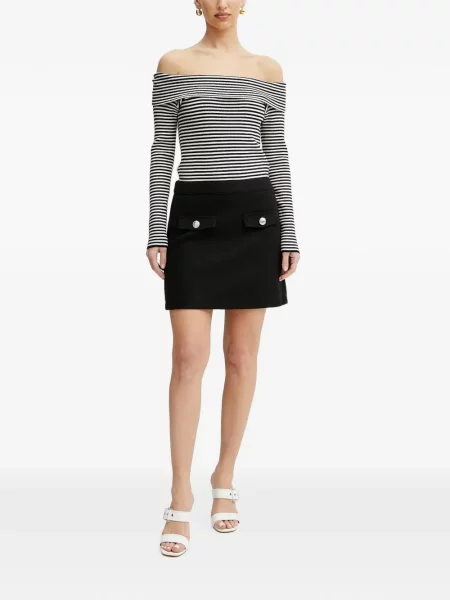 Rochie mini Morgan cu dungi negru