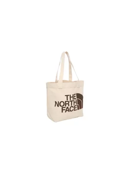 Lniana torebka The North Face beżowa