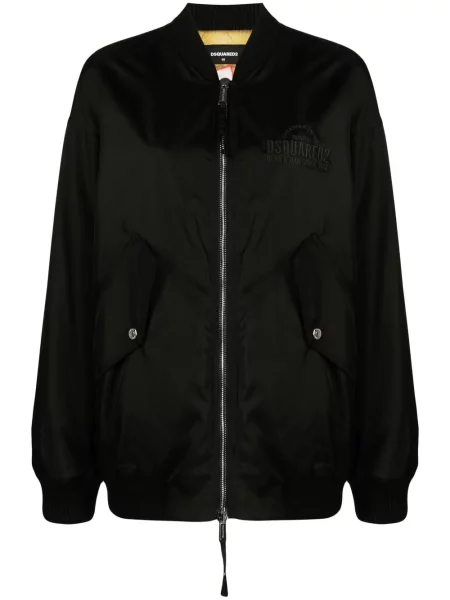 Geacă bomber Dsquared2 cu broderie negru