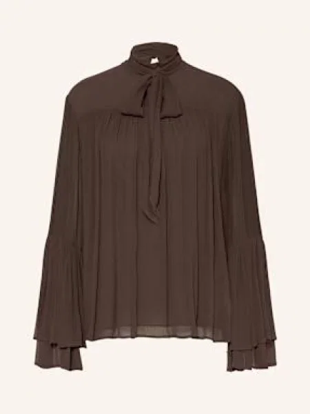 Riani Bluzka Z Wiązaniem Pod Szyją braun brązowa