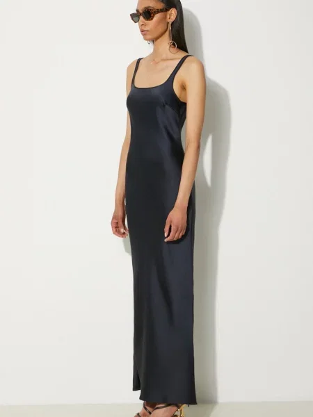 Макси коктейльное платье Samsoe Samsoe синее