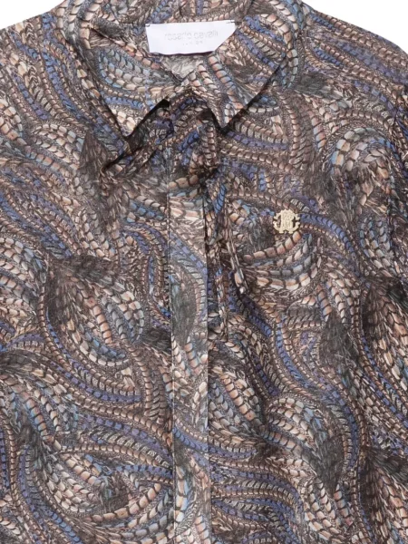 Bluzka dziecięca Roberto Cavalli brązowa
