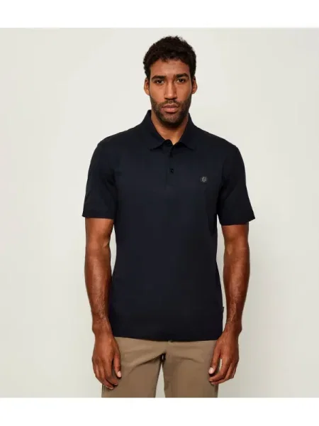 BOSS BLACK Polo C-Parris 01 | mercerizat negru