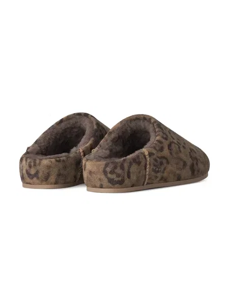 Замшевые тапочки Ugg в горошек слипон