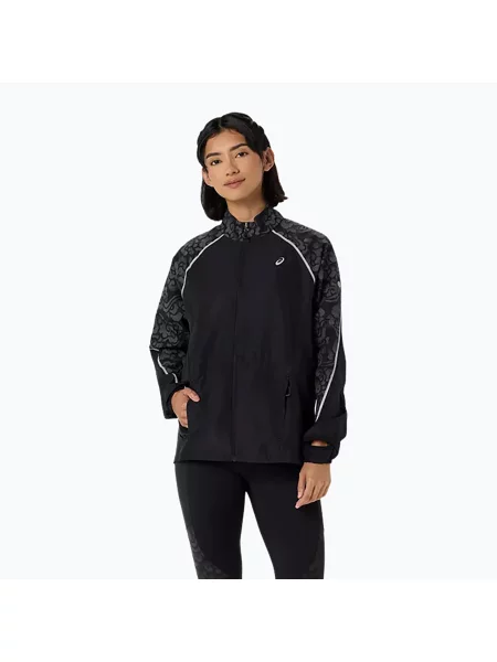 Geacă de alergare pentru femei ASICS Road Lite-Show Jacket performance black negru