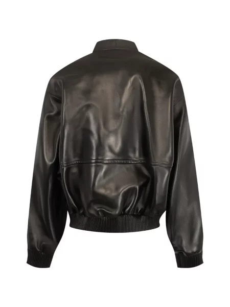 Geanta de piele Khaite negru