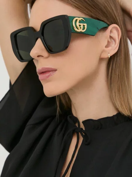 Слънчеви очила Gucci зелено