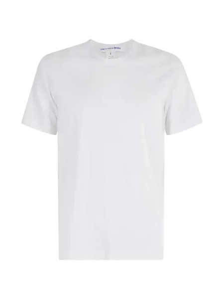 Tricou Comme Des Garçons Shirt cu autograf alb