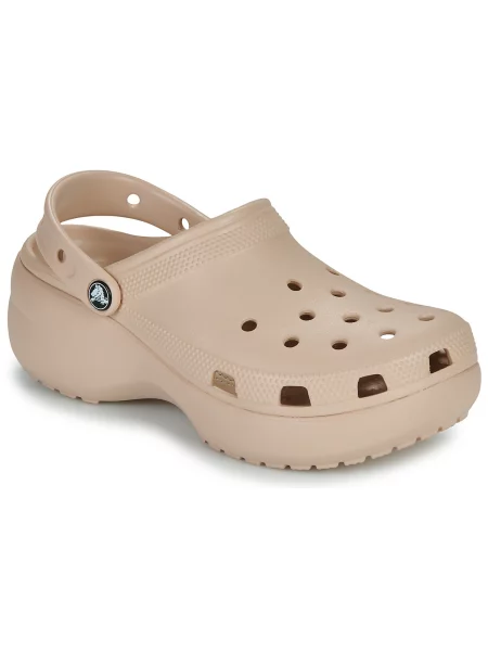 Natikače Crocs s platformom bež
