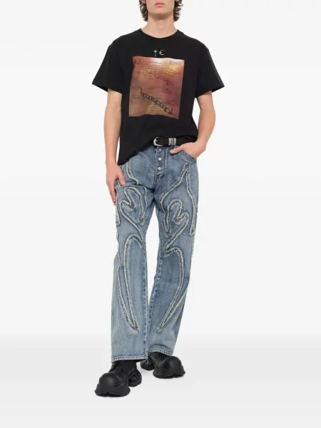 Tricou Thug Club cu imagine negru